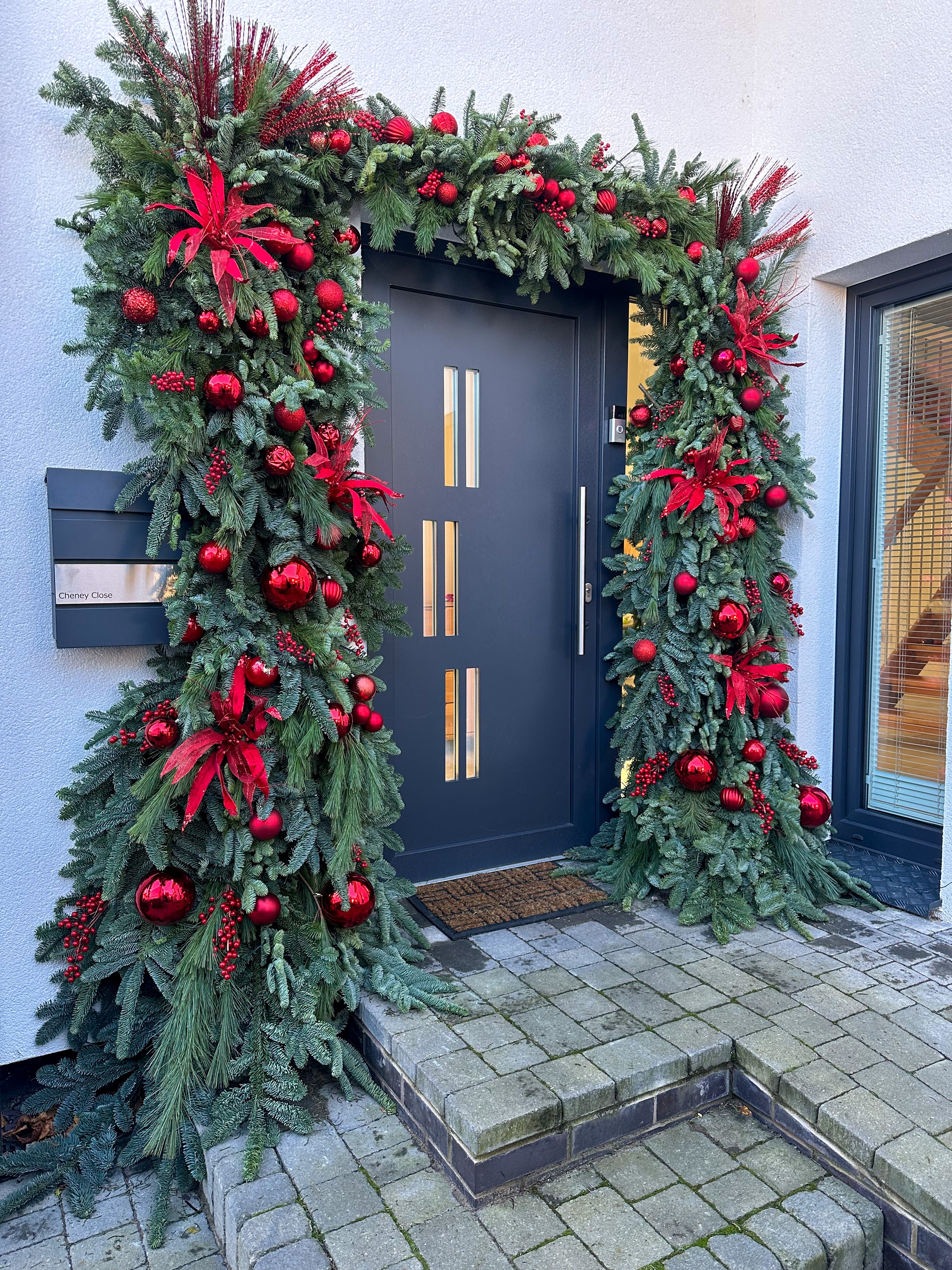 Modern home door arch garland